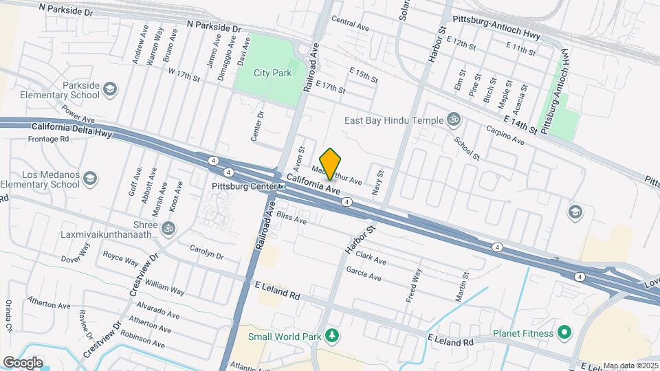 295 California Ave Map and Location Details