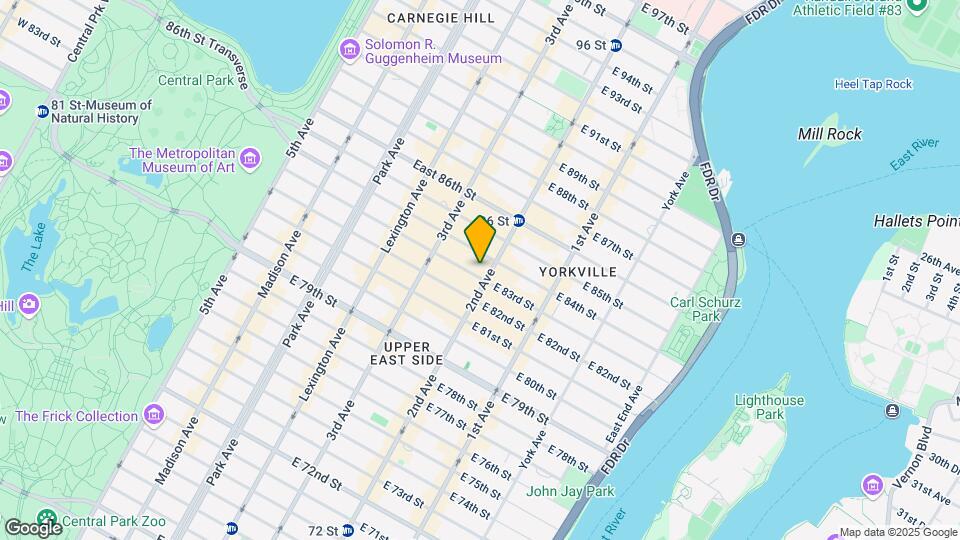 245 E 83rd St Map and Location Details