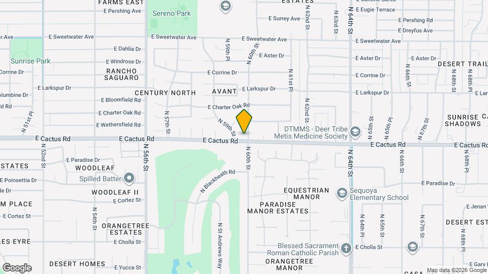 12202 N 60th St Map and Location Details