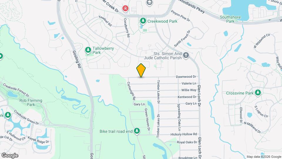 3607 Dawnwood Dr Mapa y Detalles de la Ubicación