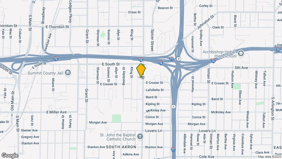 796 Brown St Map and Location Details