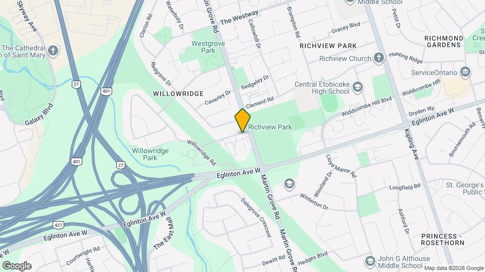 5 Richgrove Dr Map and Location Details