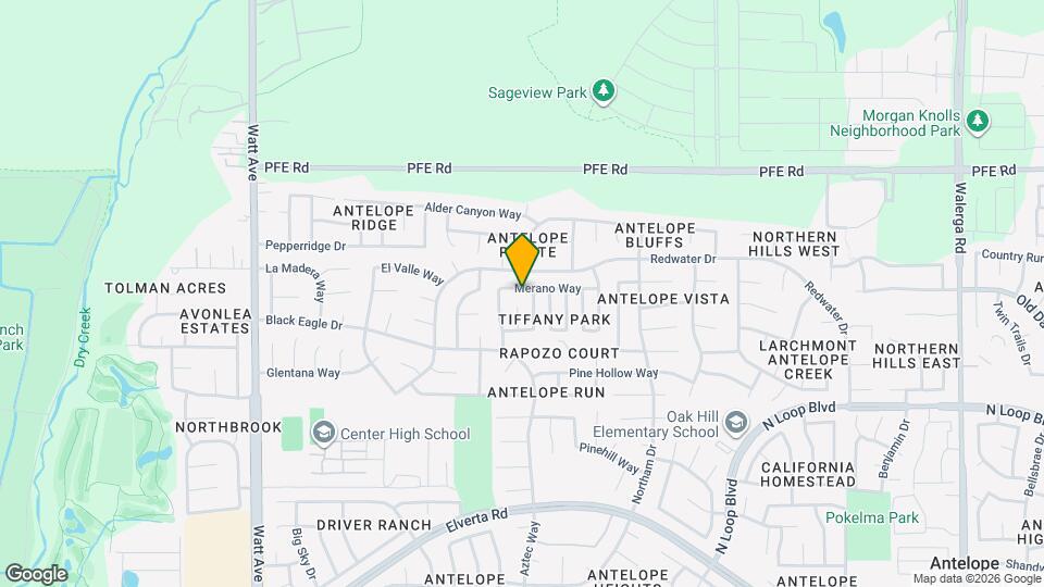 3516 Merano Way Map and Location Details