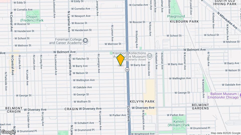 4827 W Barry Ave, Unit 1 Map and Location Details