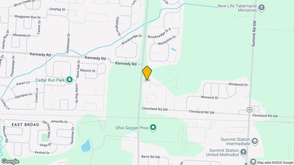 390 Golden Valley Dr Map and Location Details