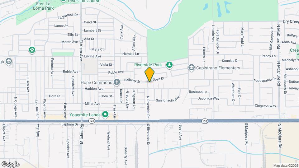 308 N Riverside Dr Map and Location Details