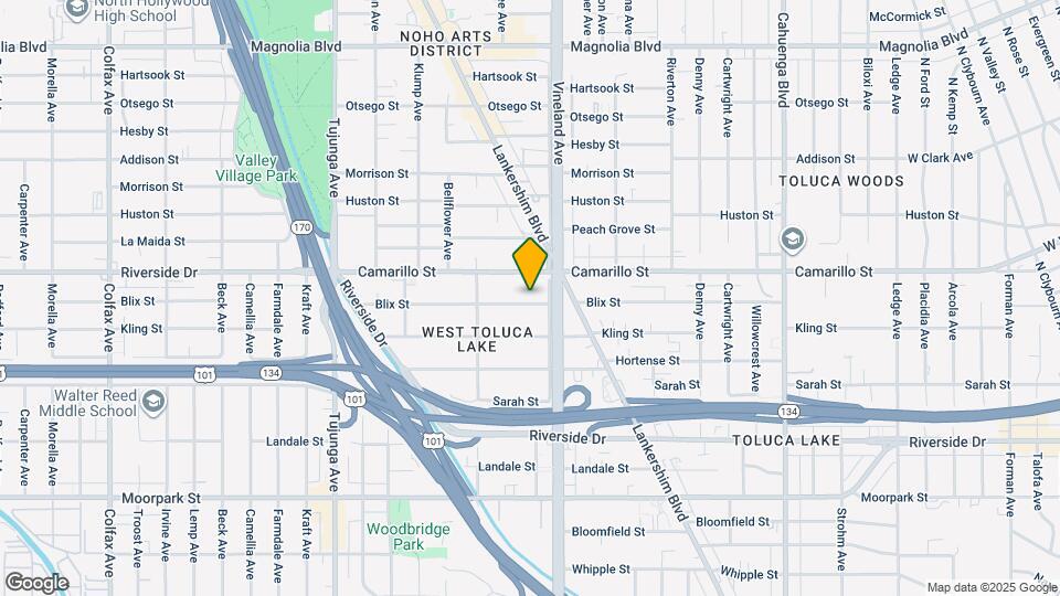 11023 1/2 Blix St Map and Location Details