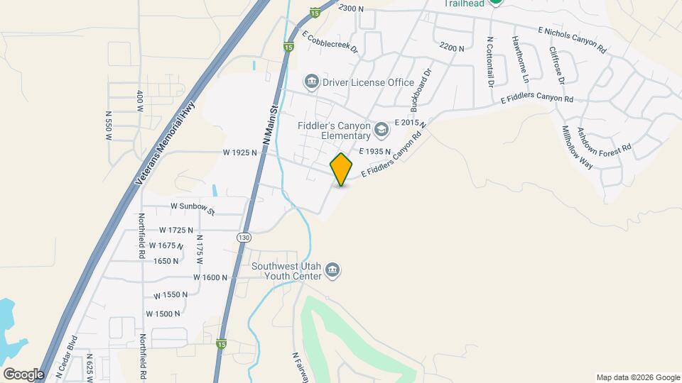 1852 N Wedgewood Ln Mapa y Detalles de la Ubicación