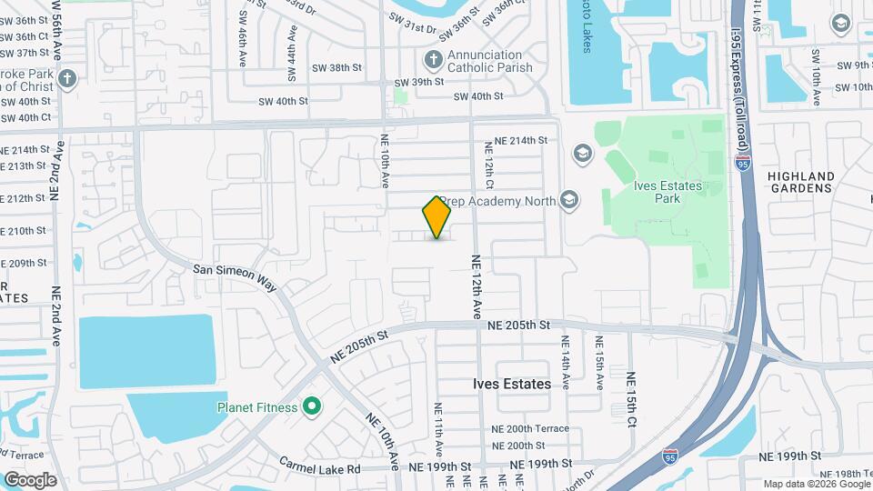 1126 NE 209th Terrace Map and Location Details
