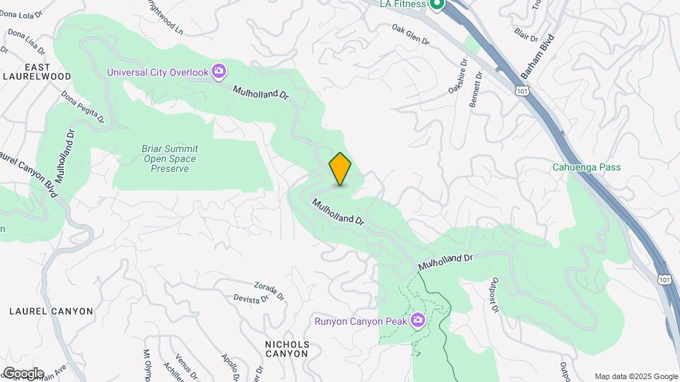 7473 Mulholland Dr Map and Location Details