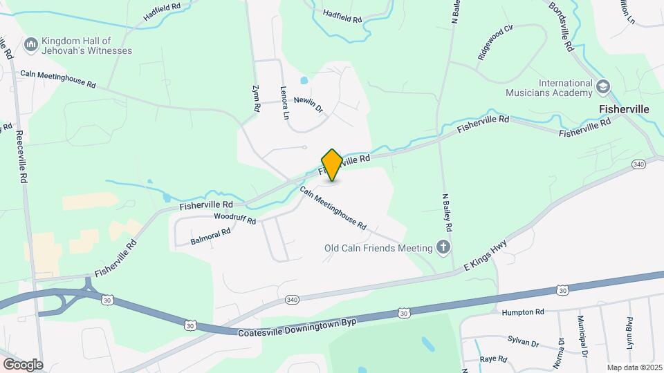 1225 Caln Meetinghouse Rd Map and Location Details