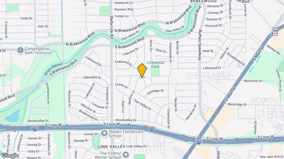 9010 Linkmeadow Ln Map and Location Details