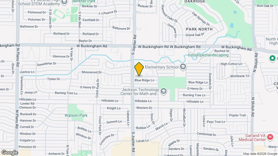 3417 Blue Ridge Ln Map and Location Details