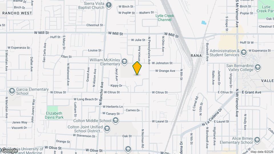1701 Terrace Ave Mapa y Detalles de la Ubicación
