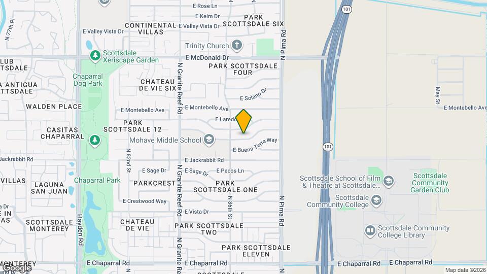 8624 E Valley View Rd Map and Location Details