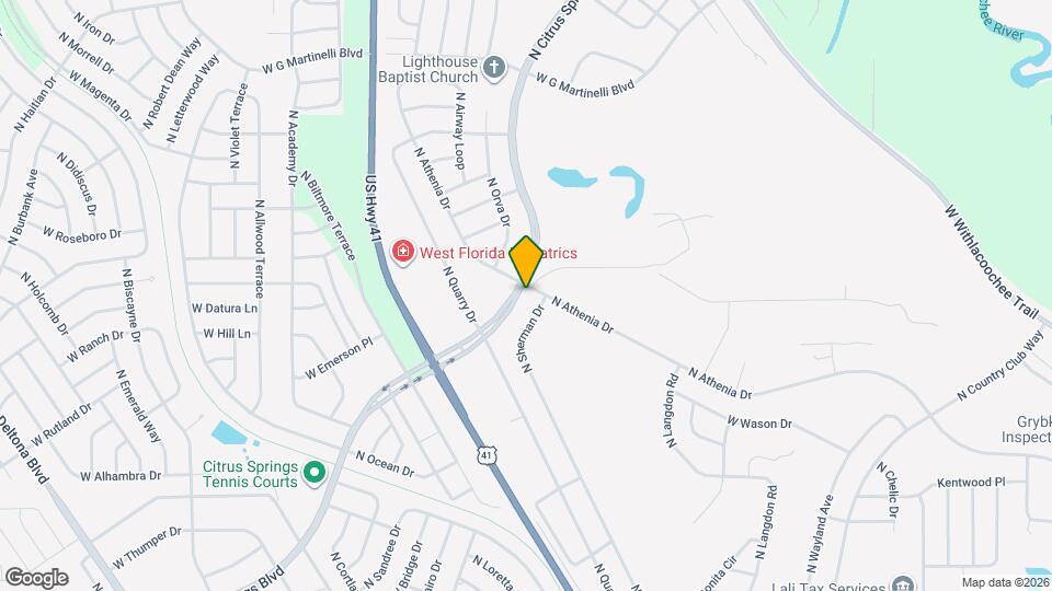10448 N Athenia Dr Mapa y Detalles de la Ubicación