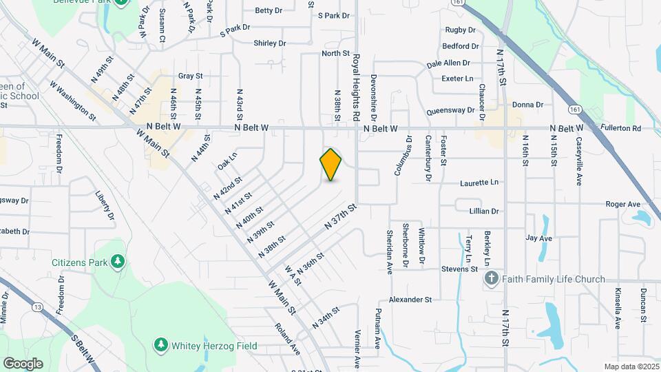 514 N 38th St Map and Location Details