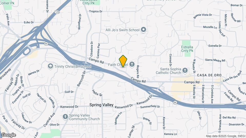 9354 Campo Rd Map and Location Details