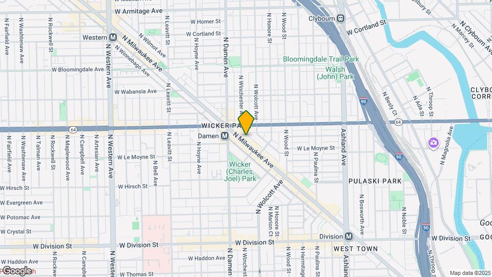 1541 N Milwaukee Ave Map and Location Details