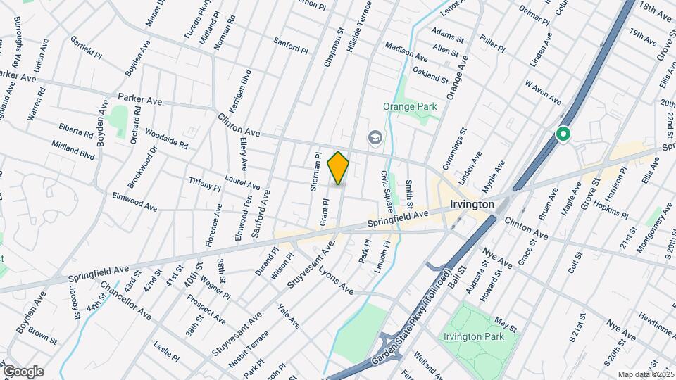 575 Stuyvesant Ave, Unit 3rd floor Map and Location Details