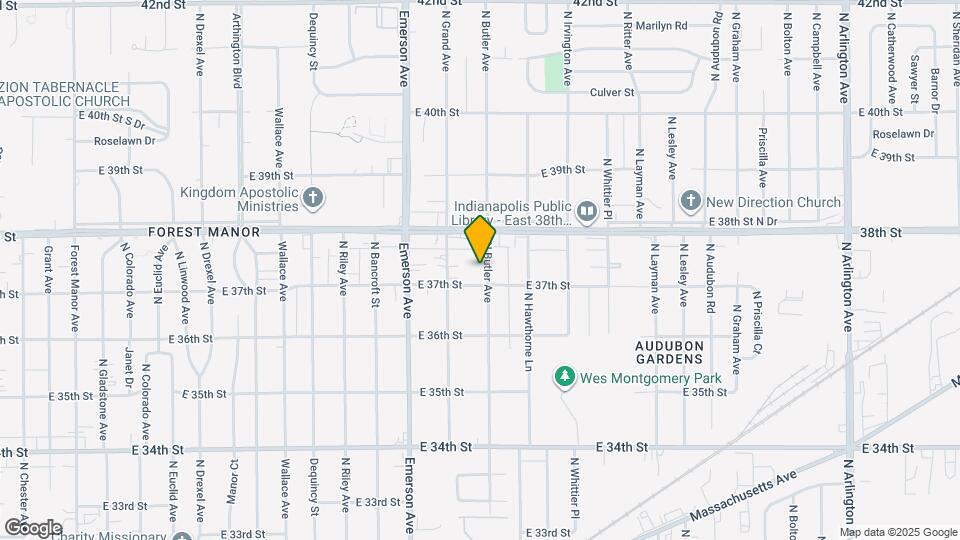 3716 N Butler Ave Map and Location Details