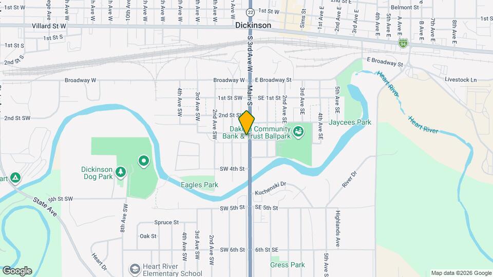 306 S Main Ave Map and Location Details