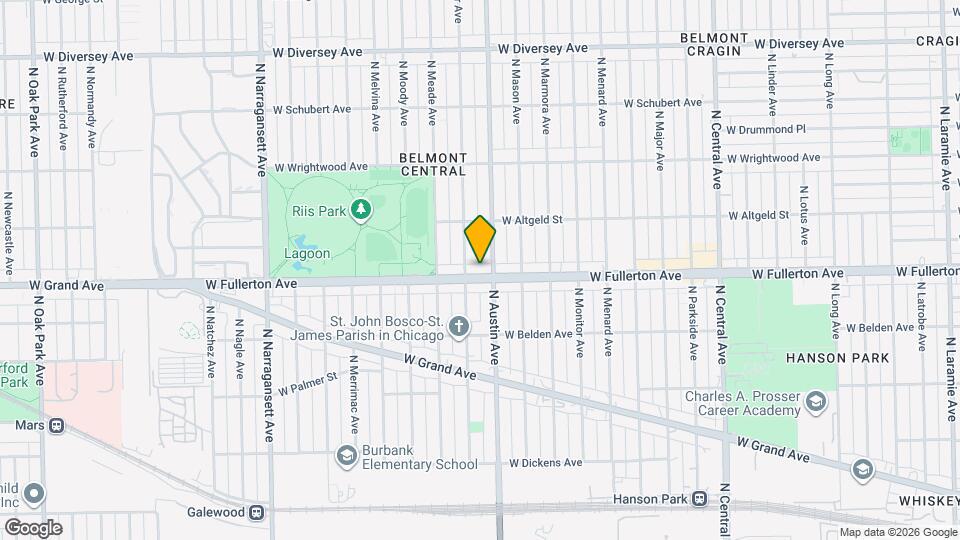 6010 W Fullerton Ave Map and Location Details