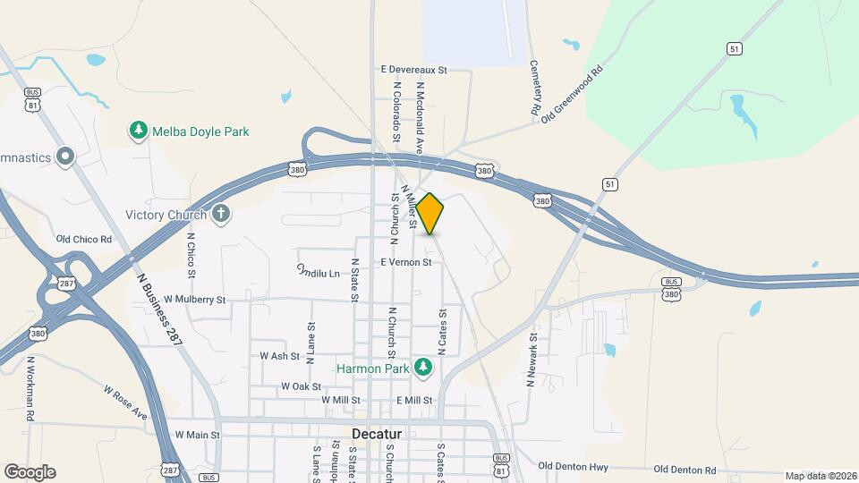 1004 N Cates St Map and Location Details