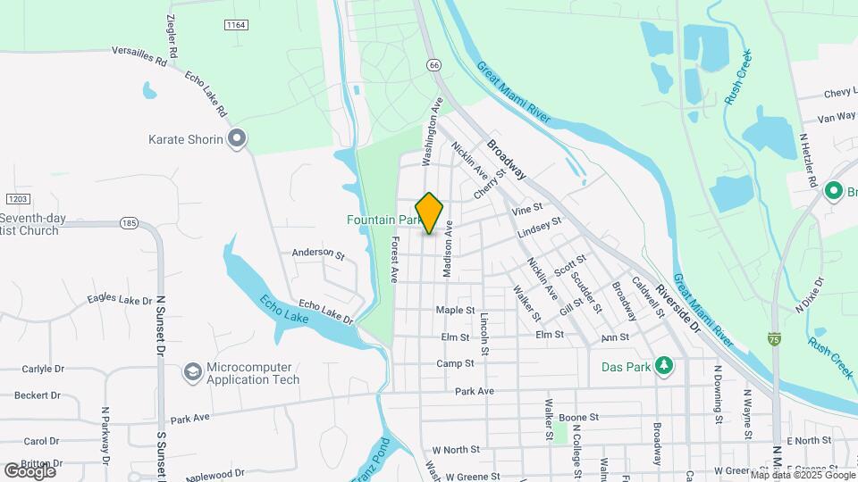 1317 Washington Ave Map and Location Details