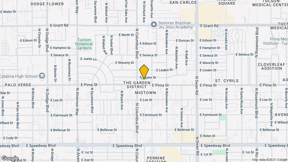 Pima Gardens Apartment Map and Location Details