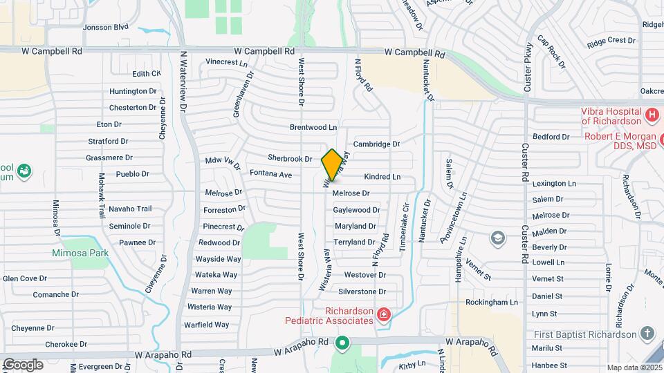 732 Melrose Dr Map and Location Details