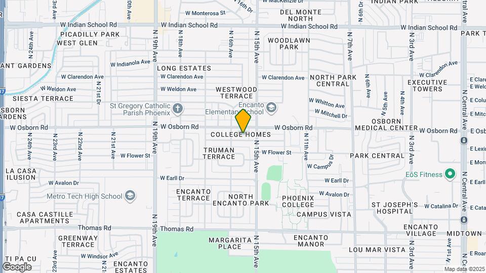 1526 W Mulberry Dr Map and Location Details