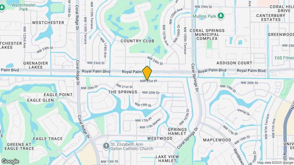 10968 NW 21st Pl Map and Location Details