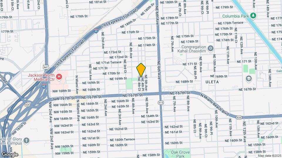 460 NE 169th St Map and Location Details