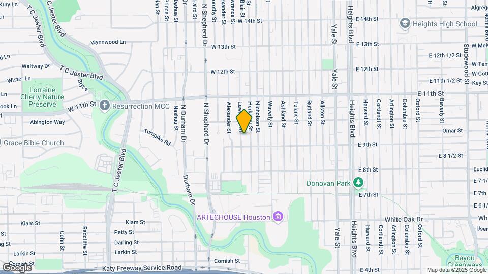 916 Lawrence St Map and Location Details