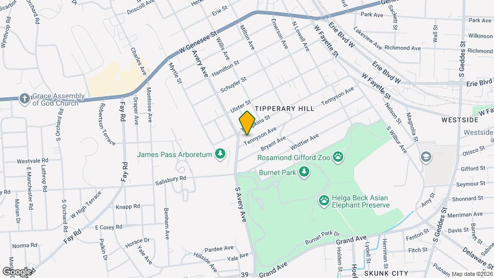 544 Tennyson Ave, Unit Upper Floor Map and Location Details