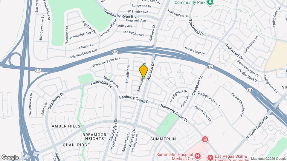 1620 Remembrance Hill St Mapa y Detalles de la Ubicación