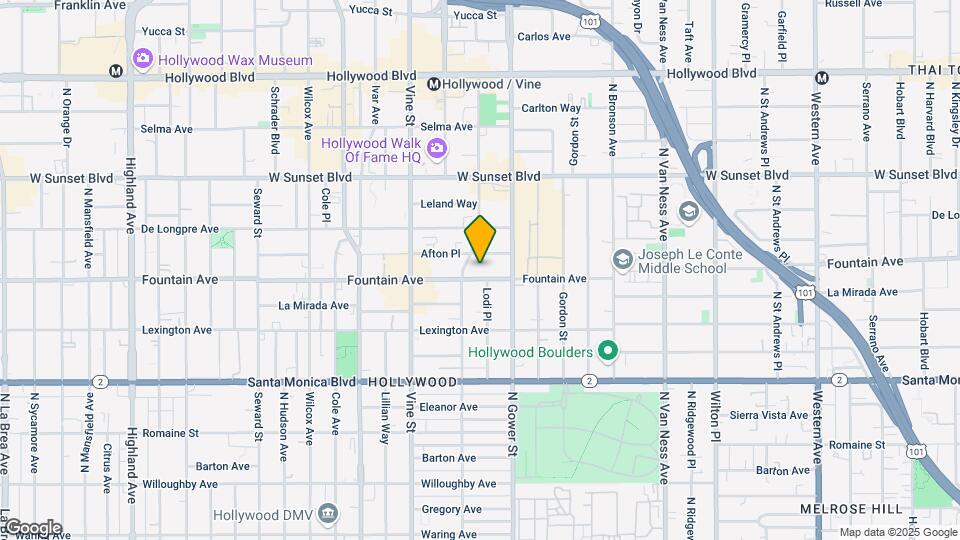 6139 Fountain Ave Mapa y Detalles de la Ubicación