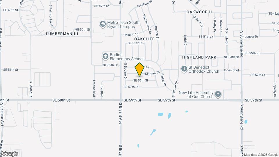 3121 SE 56th St Map and Location Details