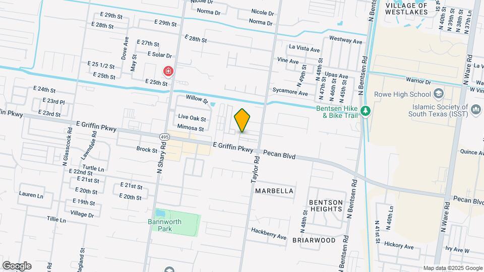 2705 Mimosa St Map and Location Details