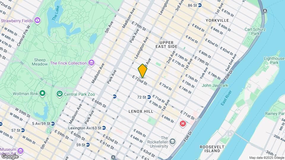 203 E 72nd St Map and Location Details