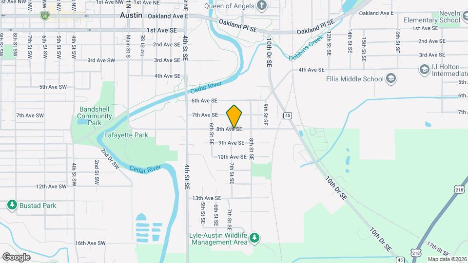 800 8th Ave SE Map and Location Details