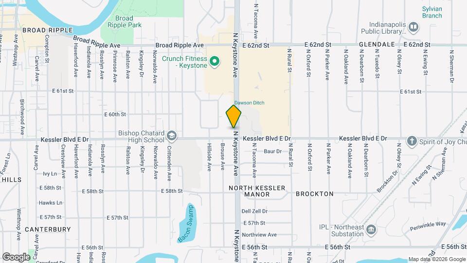 5910 N Keystone Ave Map and Location Details
