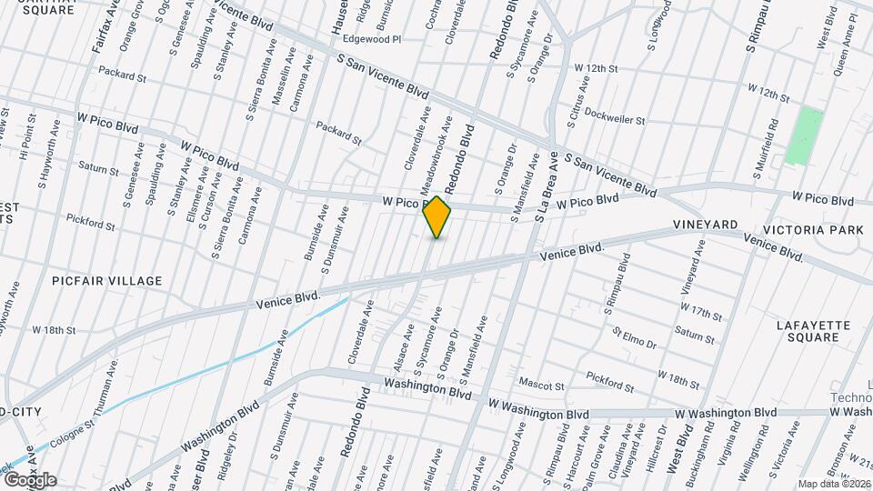 1504 Redondo Blvd Map and Location Details