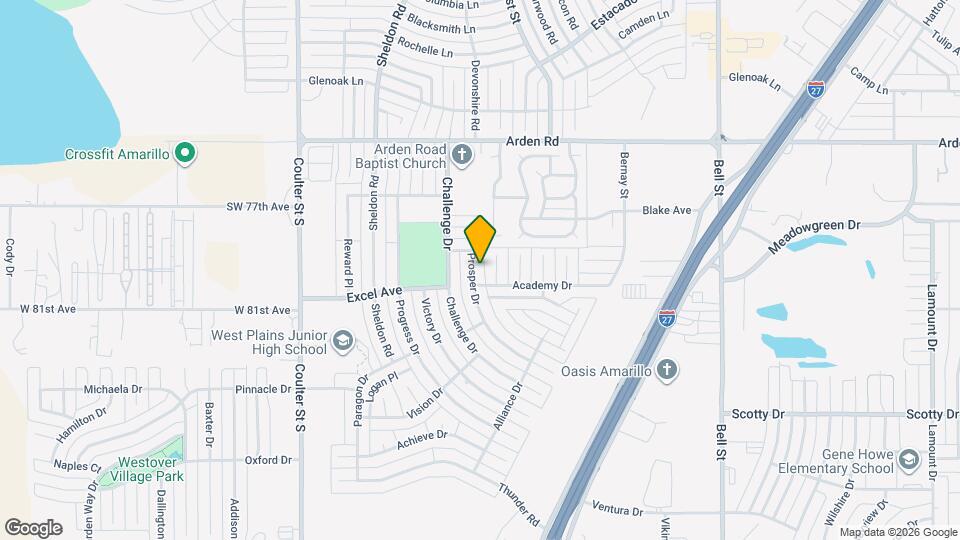 7909 Prosper Dr Map and Location Details