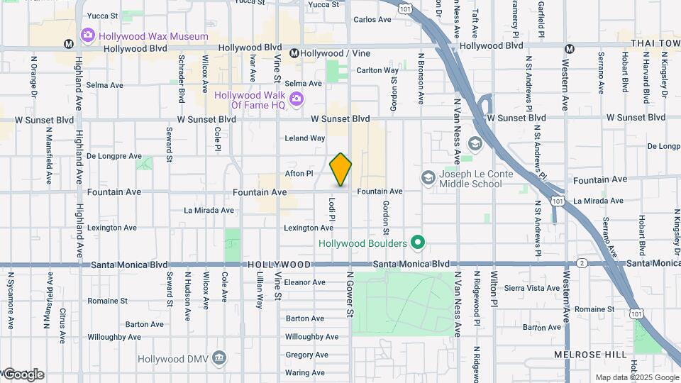 6117 Fountain Ave Map and Location Details