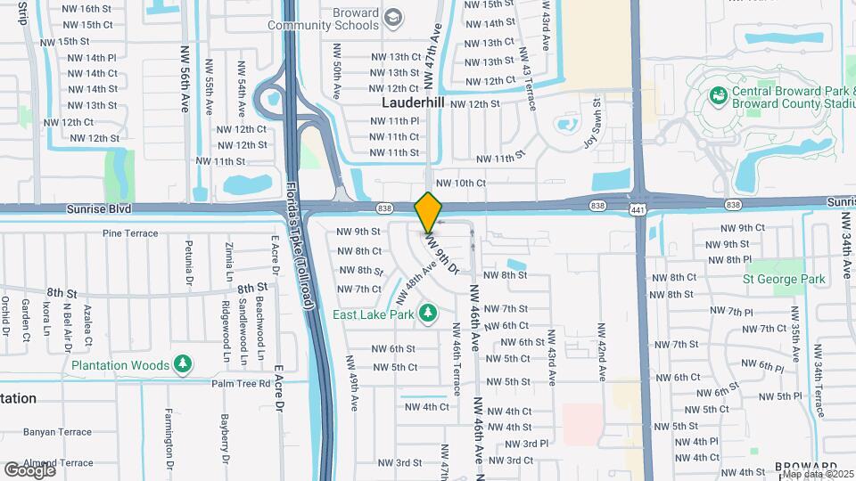 4852 NW 9th Dr Map and Location Details