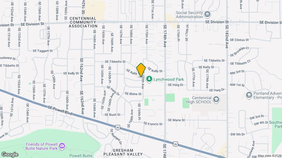 16927 SE Franklin St Mapa y Detalles de la Ubicación