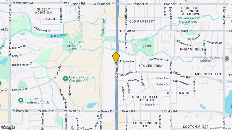 2301 S College Ave Map and Location Details