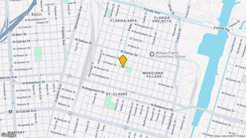 3320 N Prieur St Map and Location Details